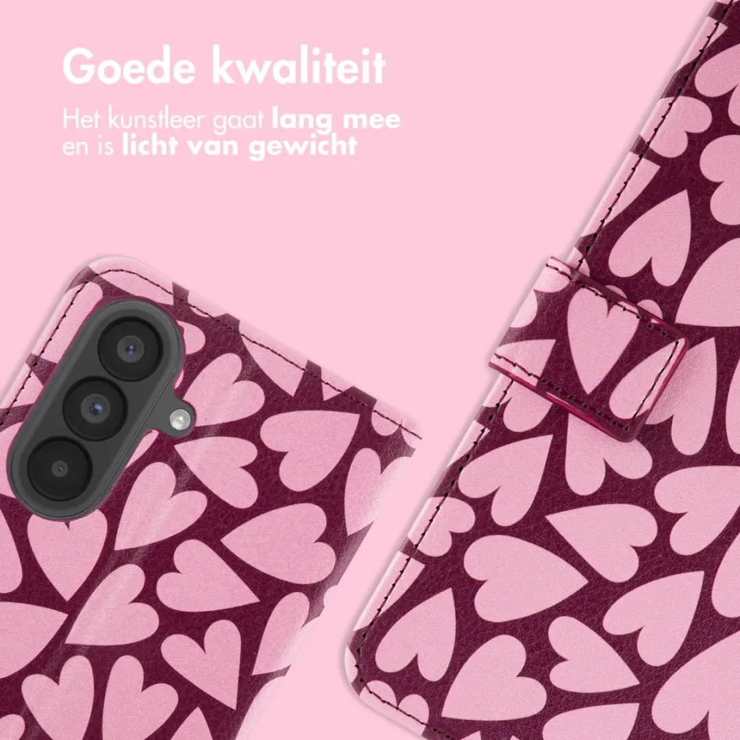 Imoshion Galaxy A57 Hoesje - 3 Pasjes - Hearty Blush