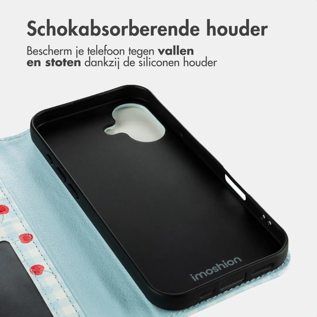 Imoshion iPhone 17 Hoesje Cherry Check - 3 Pasjes
