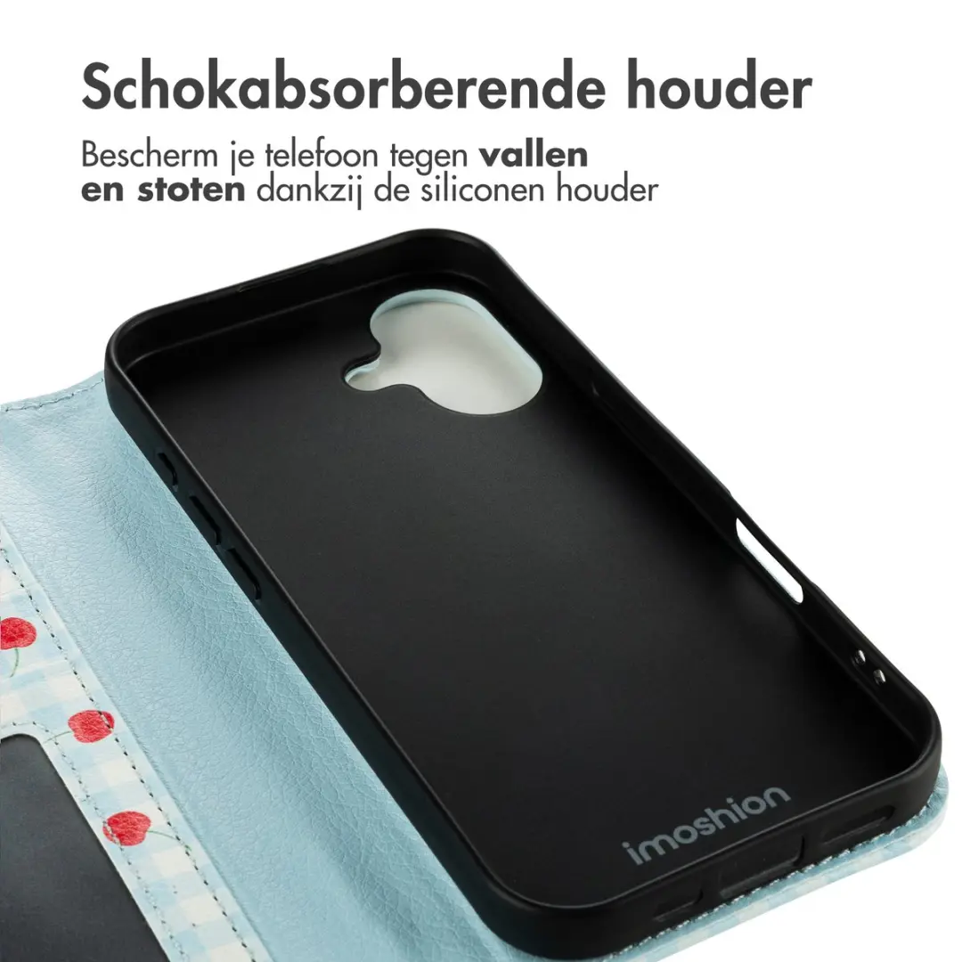 Imoshion iPhone 17 Hoesje Cherry Check - 3 Pasjes - afbeelding 6 van 6