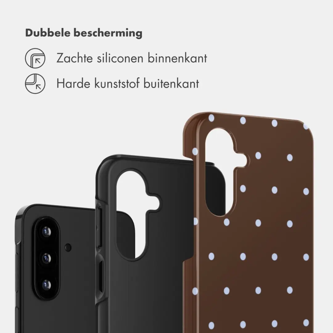 Selencia Hoesje Samsung Galaxy A17 - Backcover Chocolate