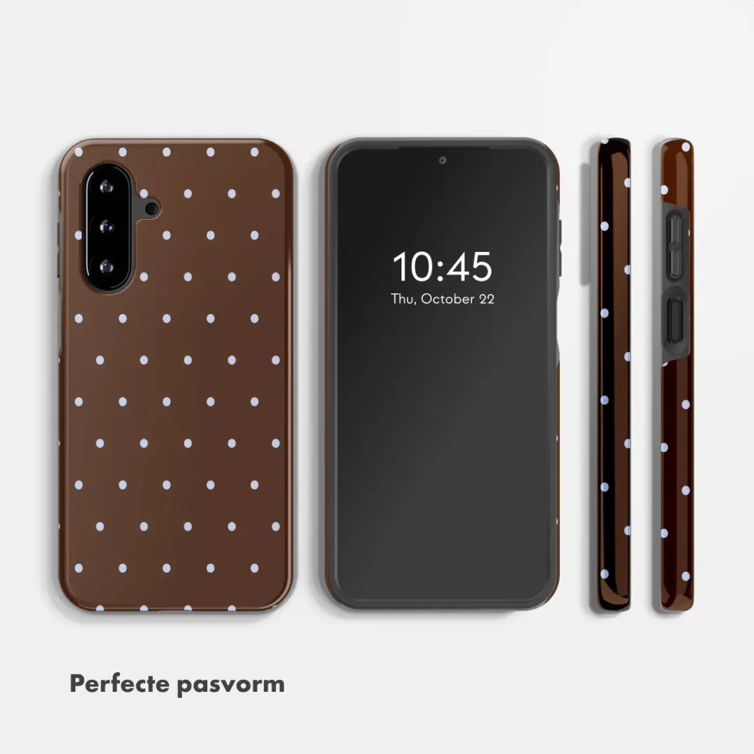 Selencia Hoesje Samsung Galaxy A17 - Backcover Chocolate