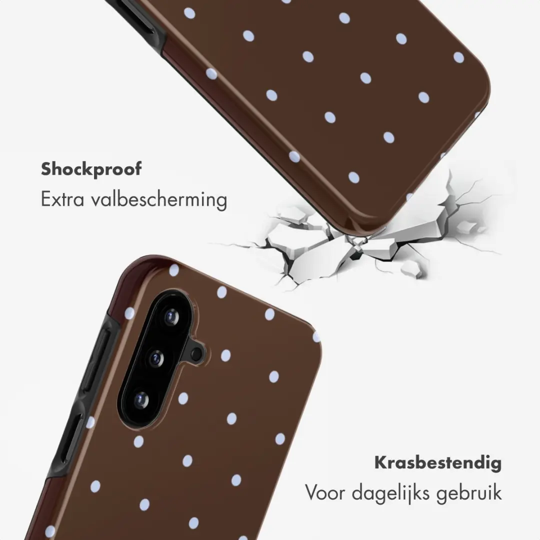 Selencia Hoesje Samsung Galaxy A17 - Backcover Chocolate