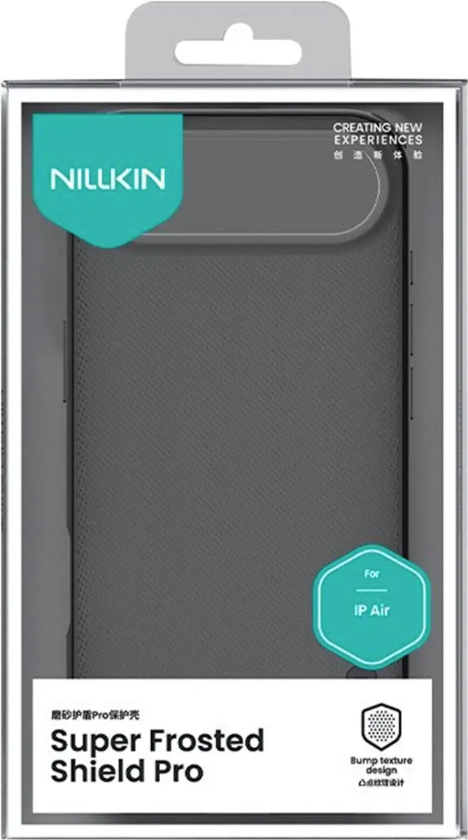 Nillkin iPhone Air Super Frosted Pro Hoesje - Transparant zwart