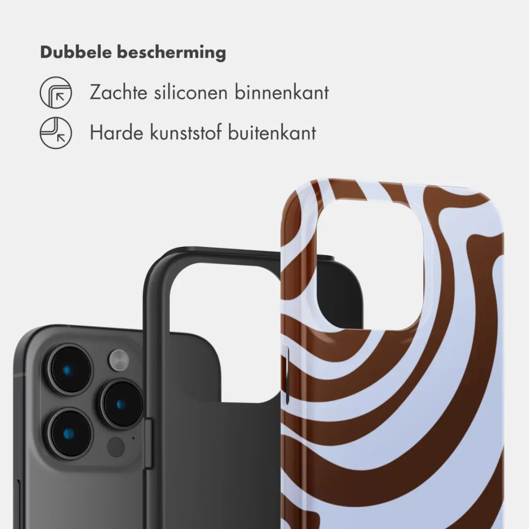 Selencia Hoesje iPhone 15 Pro Dream Swirl Chocolate
