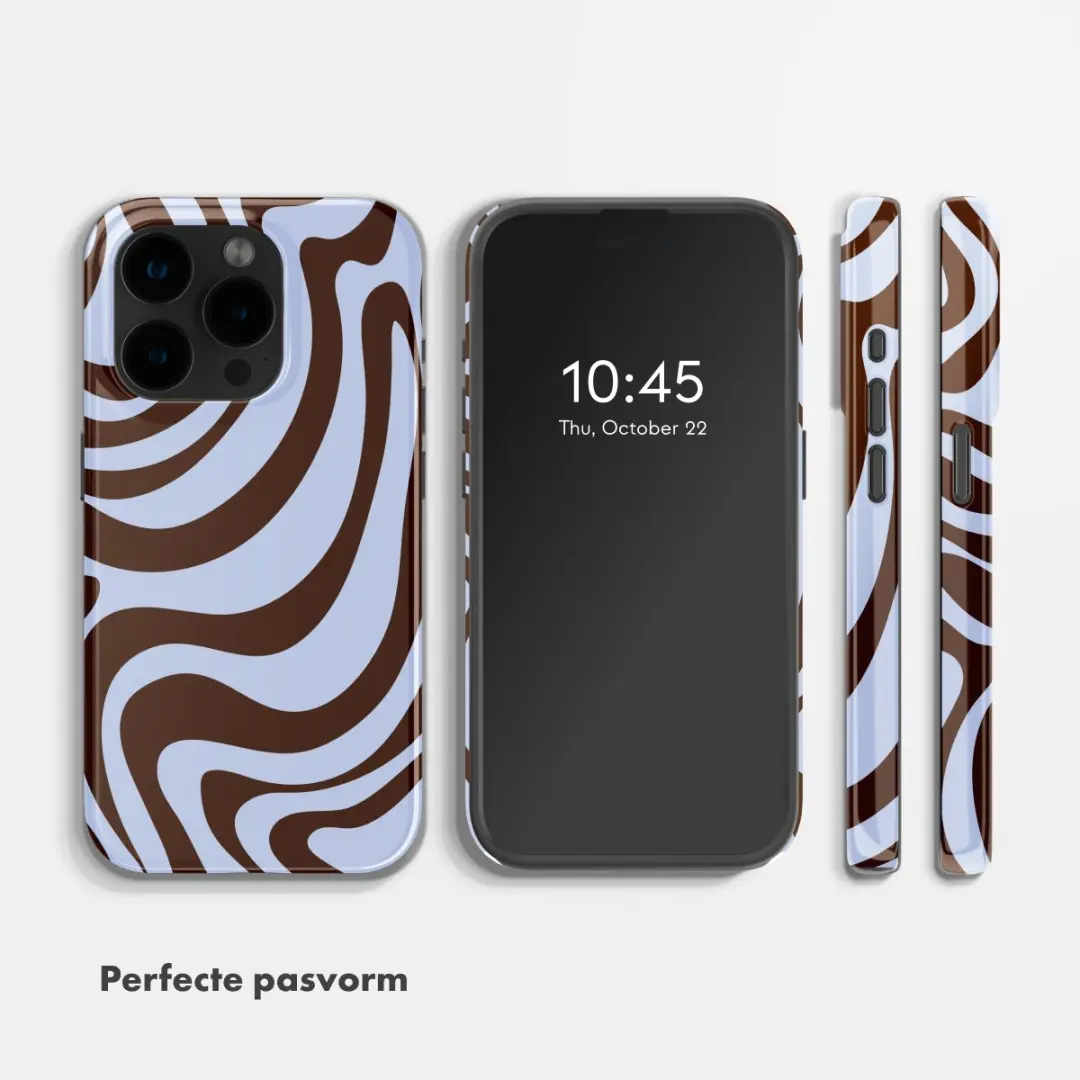 Selencia Hoesje iPhone 15 Pro Dream Swirl Chocolate