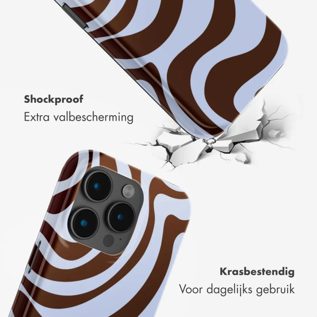 Selencia Hoesje iPhone 15 Pro Dream Swirl Chocolate
