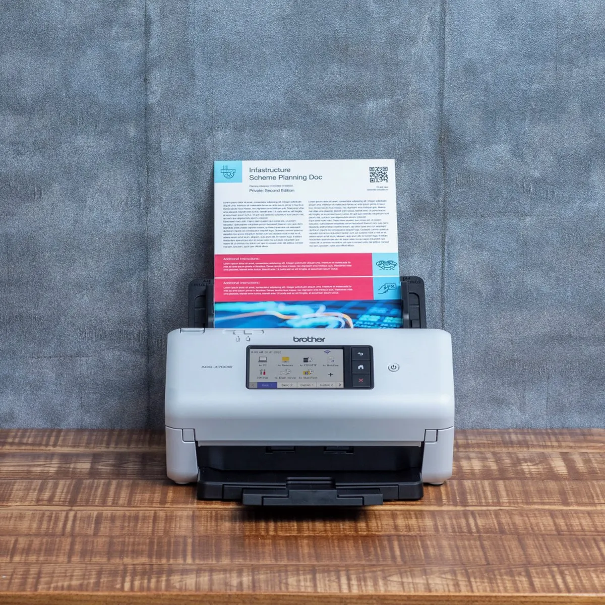Brother ADS-4700W Scanner - Zwart
