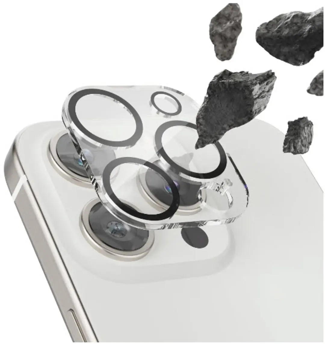 Hama Cam Protect iPhone 15/15 Plus Camerabescherming - Transparant