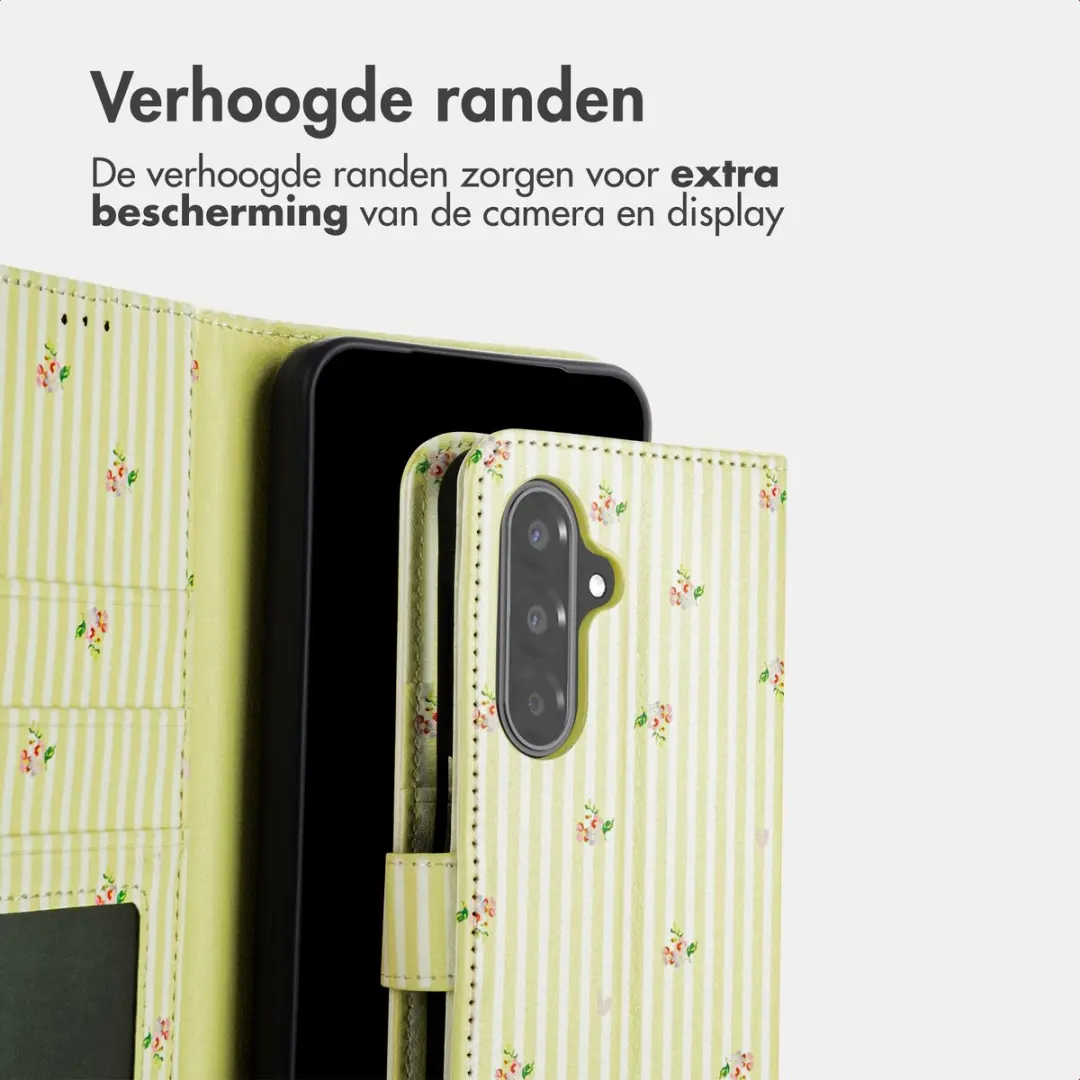 imosHion Hoesje Samsung Galaxy A37 - Garden Stripes - 3 Pasjes
