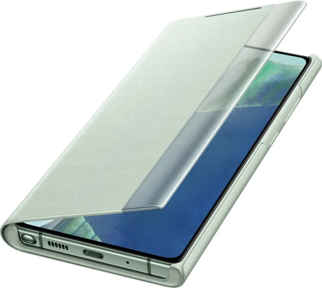 Samsung Clear View Hoesje Galaxy Note20 - Groen - 8806090580659