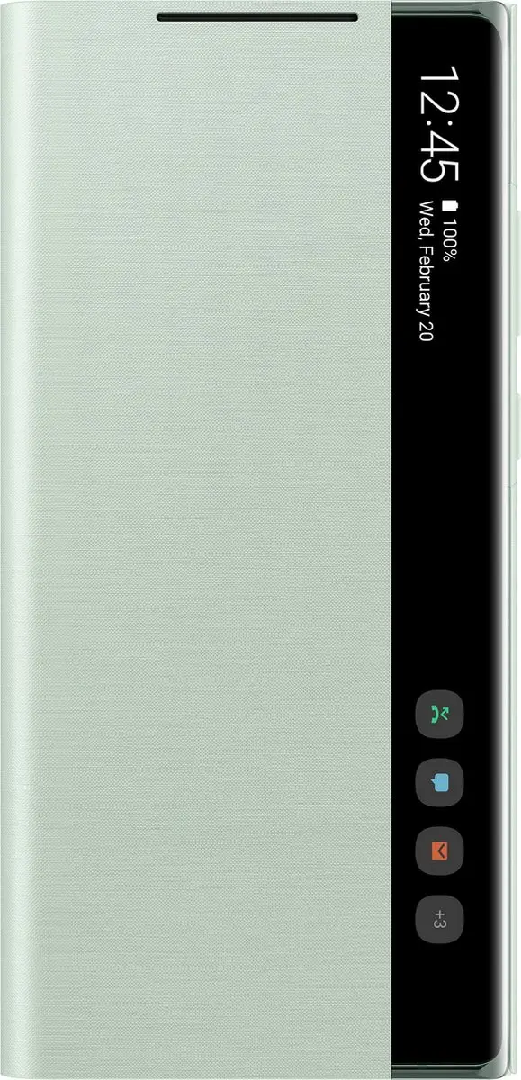 Samsung Clear View Hoesje Galaxy Note20 - Groen - 8806090580659