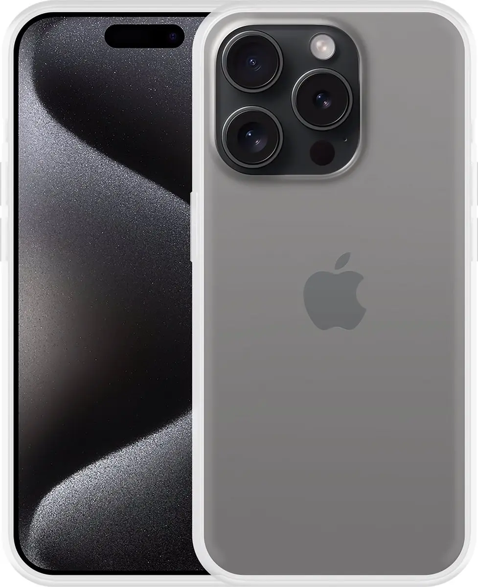Just in Case iPhone 15 Pro Hoesje + Tempered Glas - Transparant 8132666