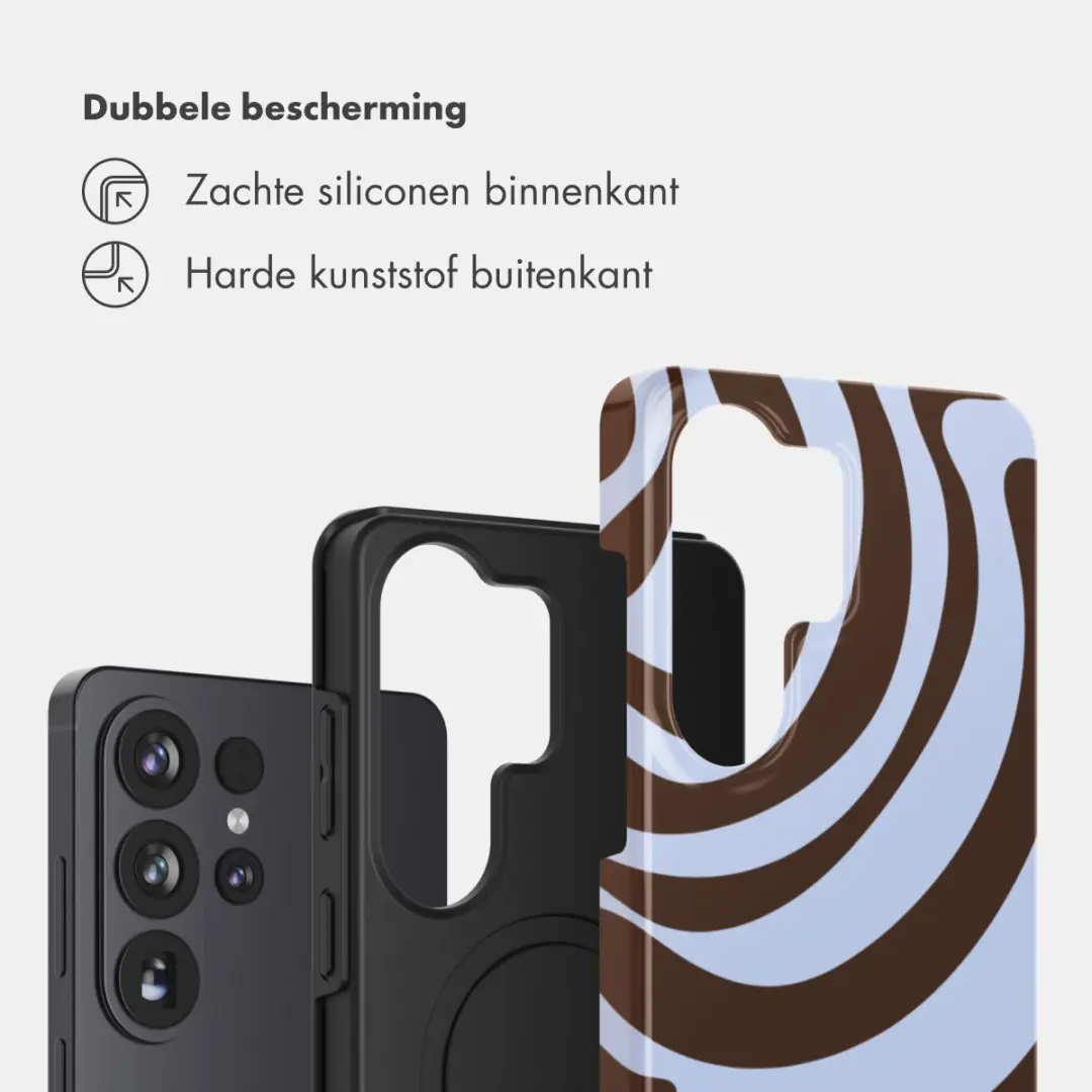 Selencia Hoesje Samsung Galaxy S26 Ultra Dream Swirl Chocolate