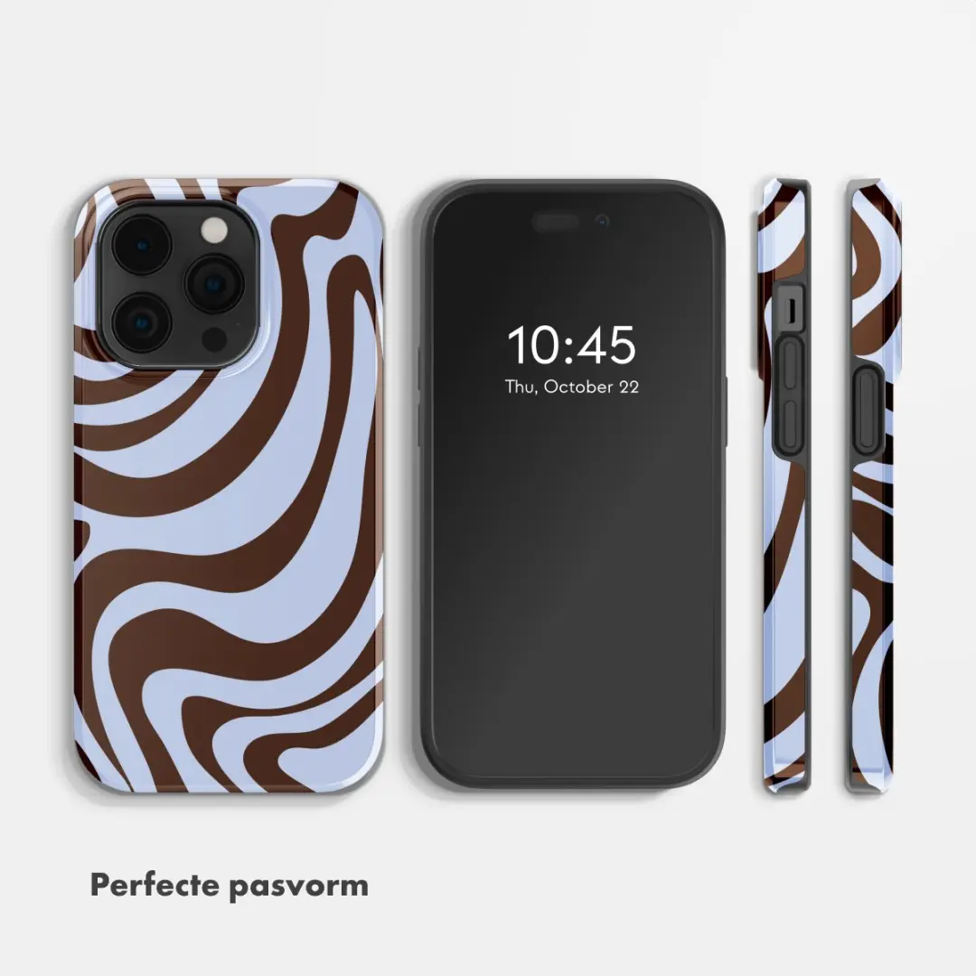 Selencia Hoesje iPhone 14 Pro Dream Swirl Chocolate