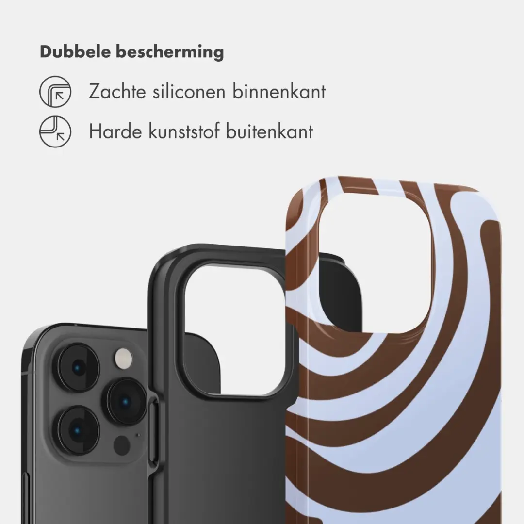Selencia Hoesje iPhone 14 Pro Dream Swirl Chocolate