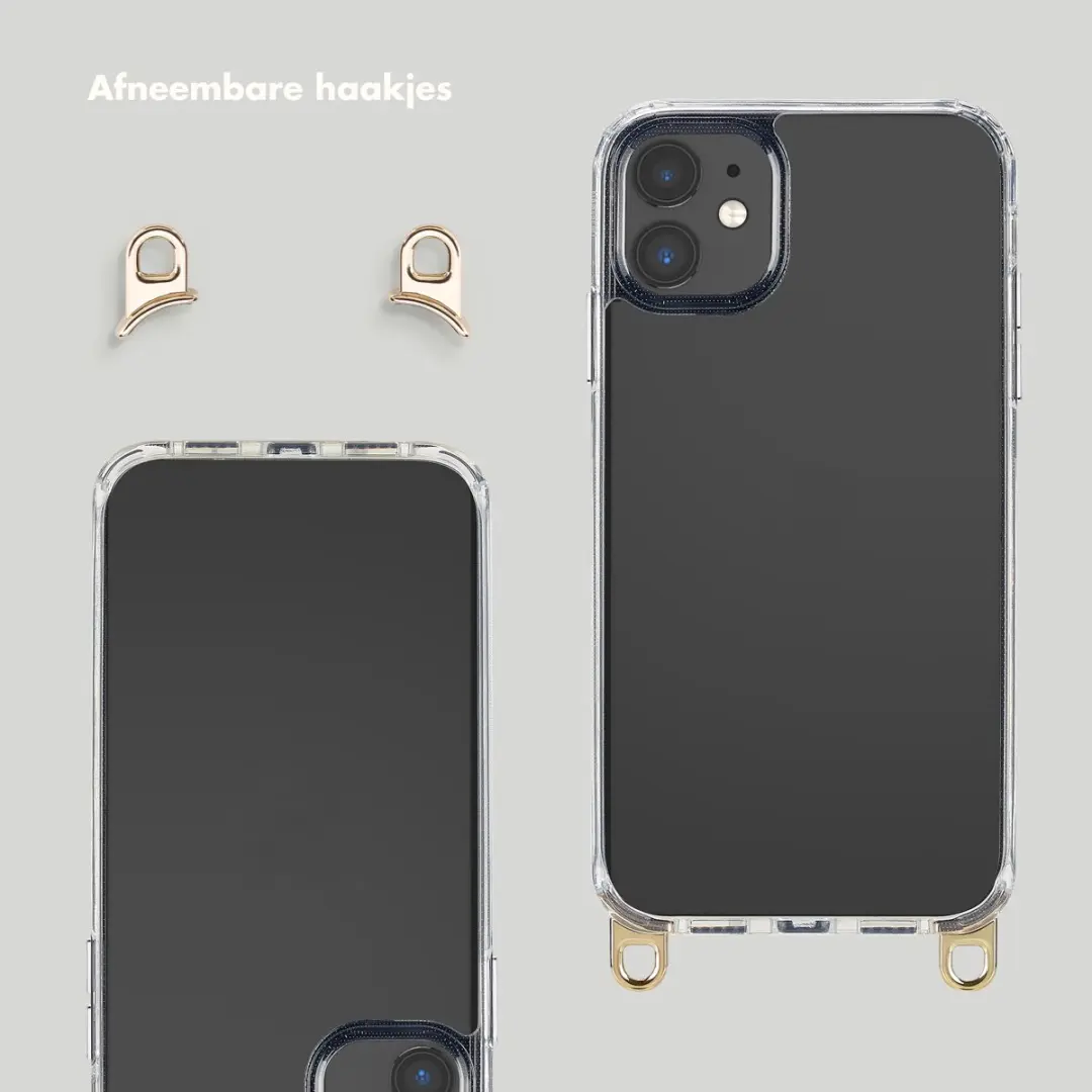 Selencia Hoesje iPhone 11 Mocha Brown - Hartjes Polskoord