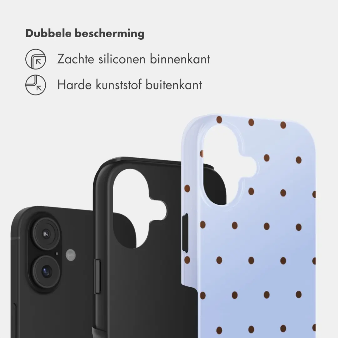 Selencia Hoesje iPhone 17 Backcover Lichtblauw
