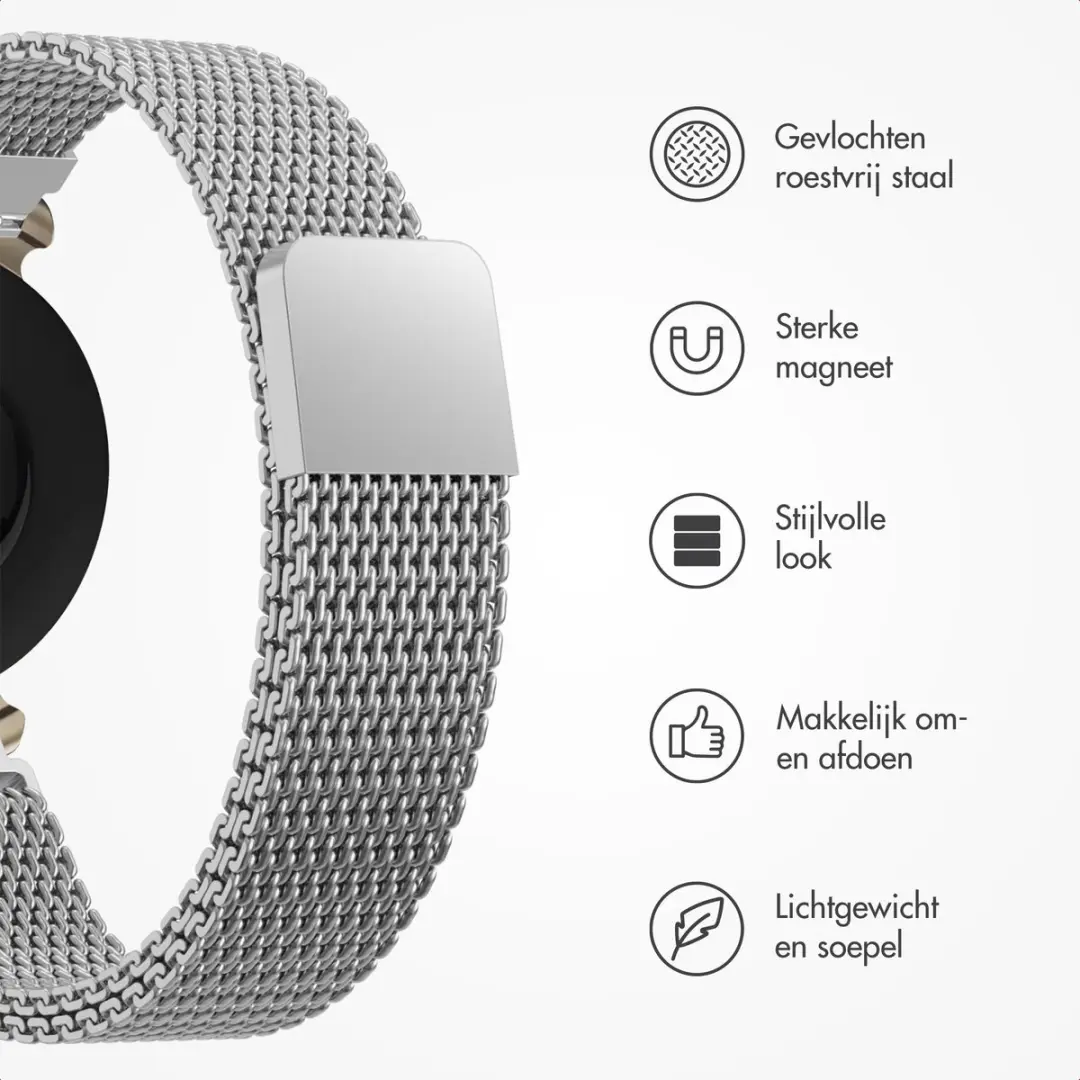 Imoshion Milanees Magnetisch Bandje SH00097947 - Zilver