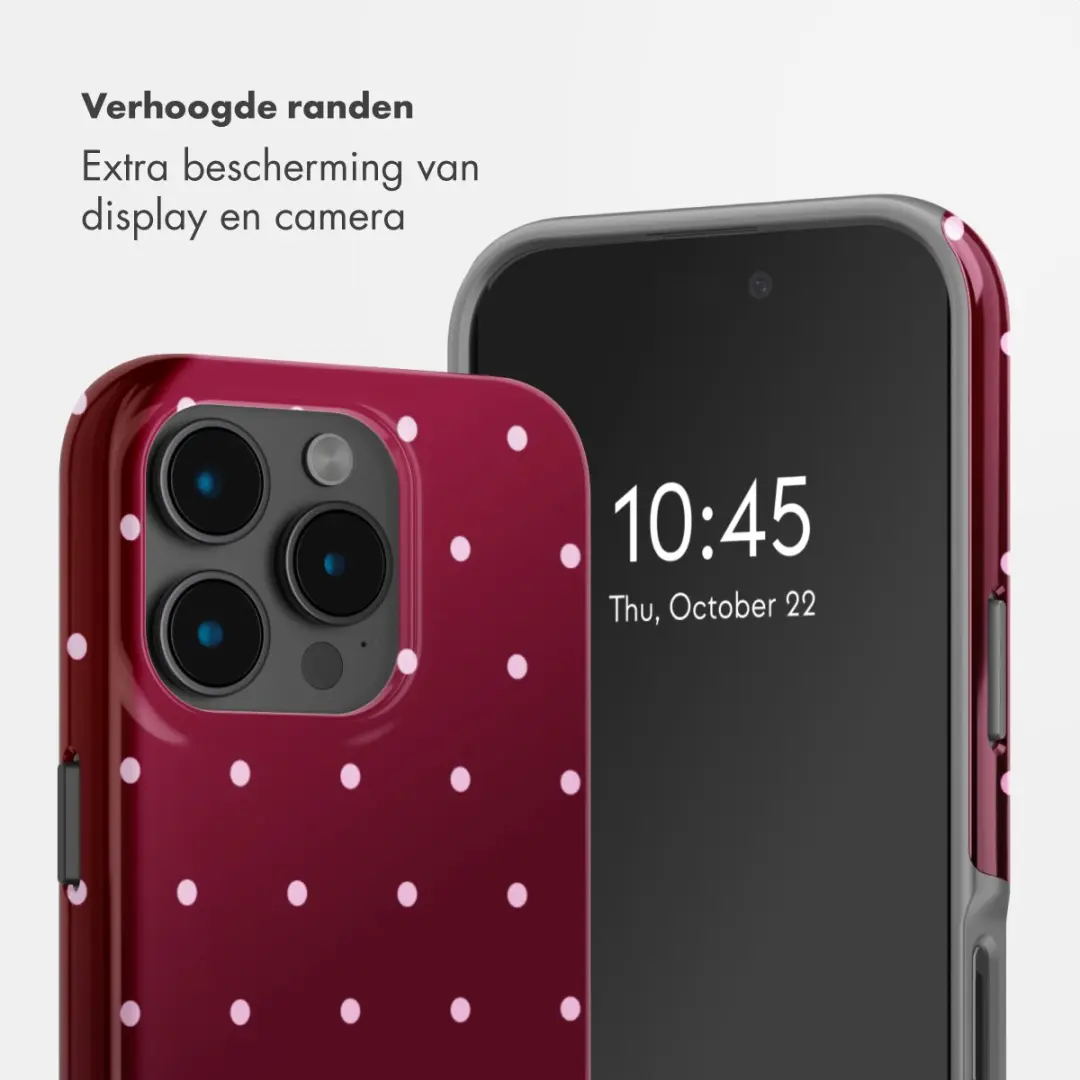 Selencia Hoesje iPhone 15 Pro - MagSafe - Donkerrood