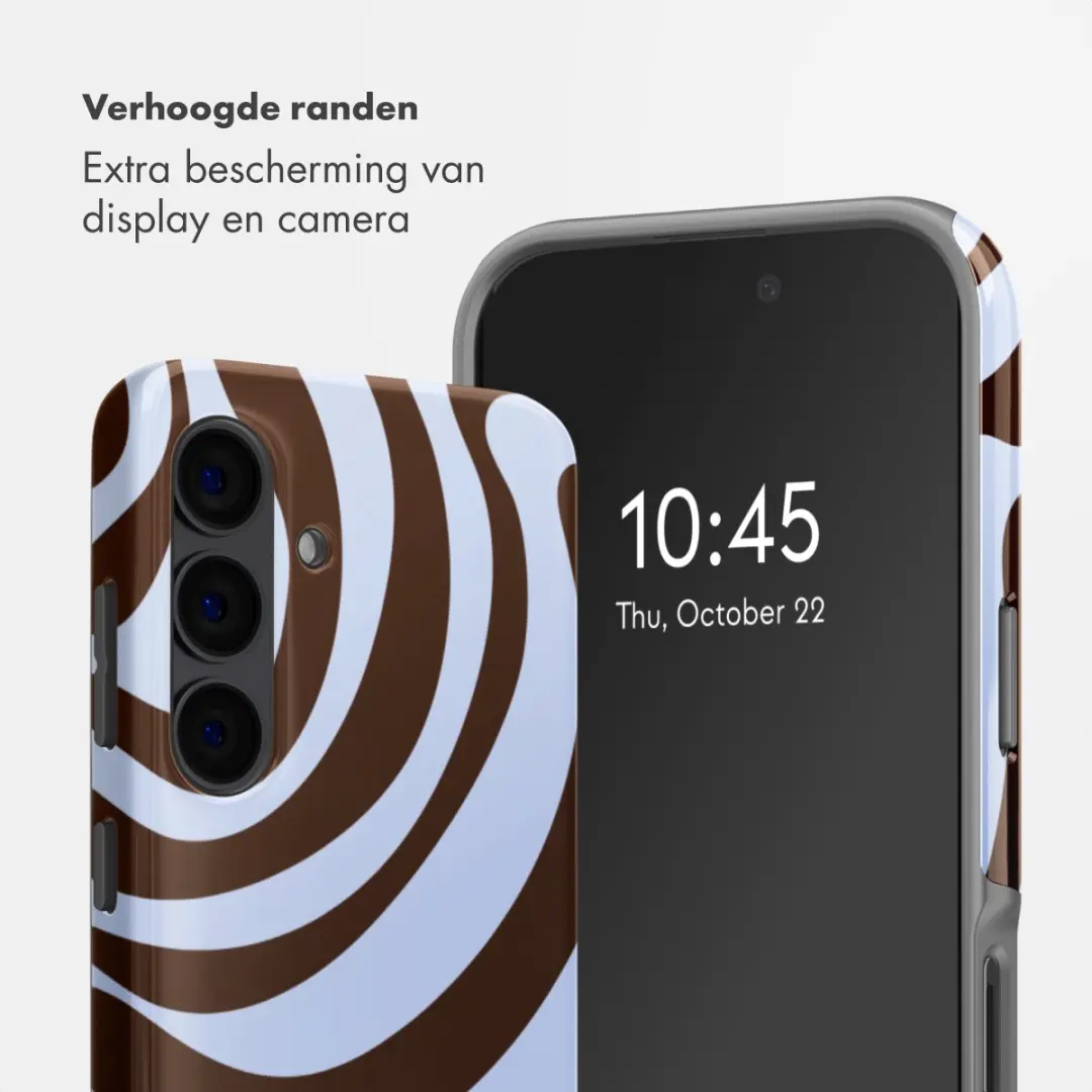 Selencia Hoesje Samsung Galaxy S24 Dream Swirl Chocolate