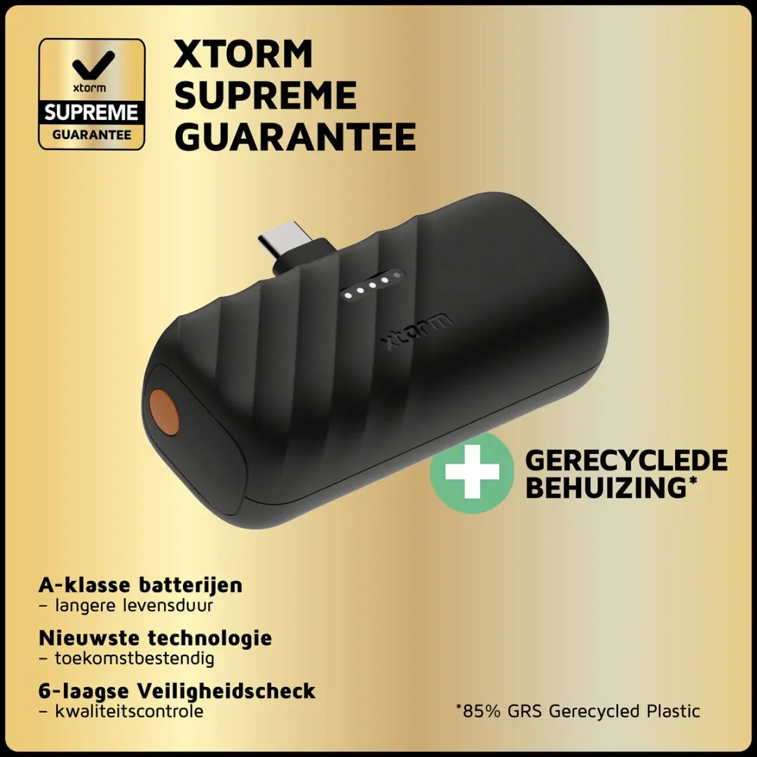 Xtorm Go2 Powerbank XG2PS051 - 5.000mAh - 20W - Zwart - afbeelding 3 van 6