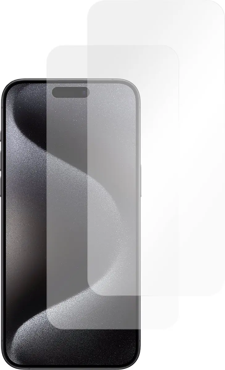 Just in Case iPhone 15 Pro Max Screenprotector - 2 Stuks