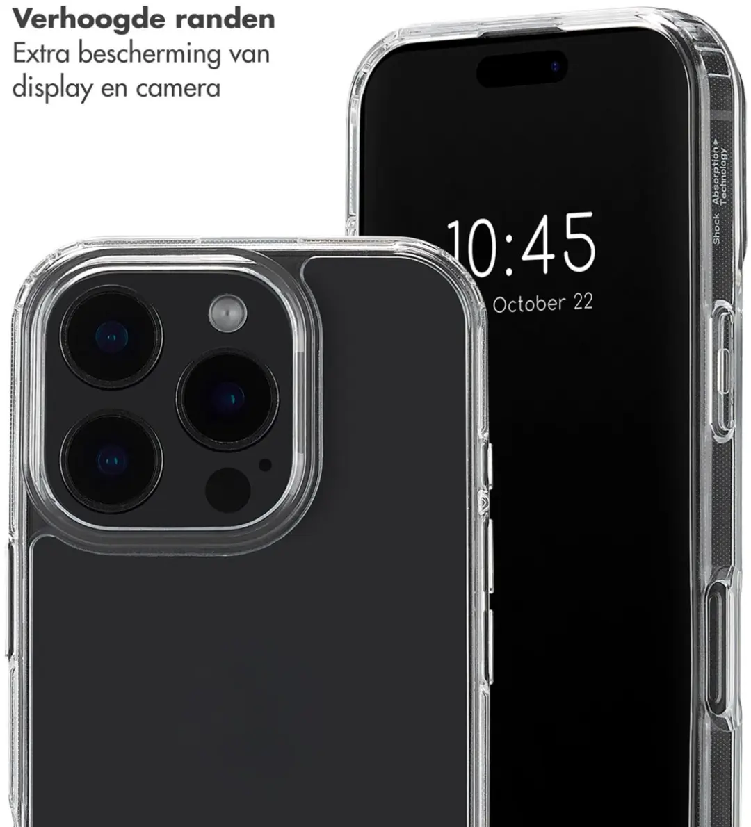Selencia Hoesje iPhone 16 Pro Max - Transparant Beige