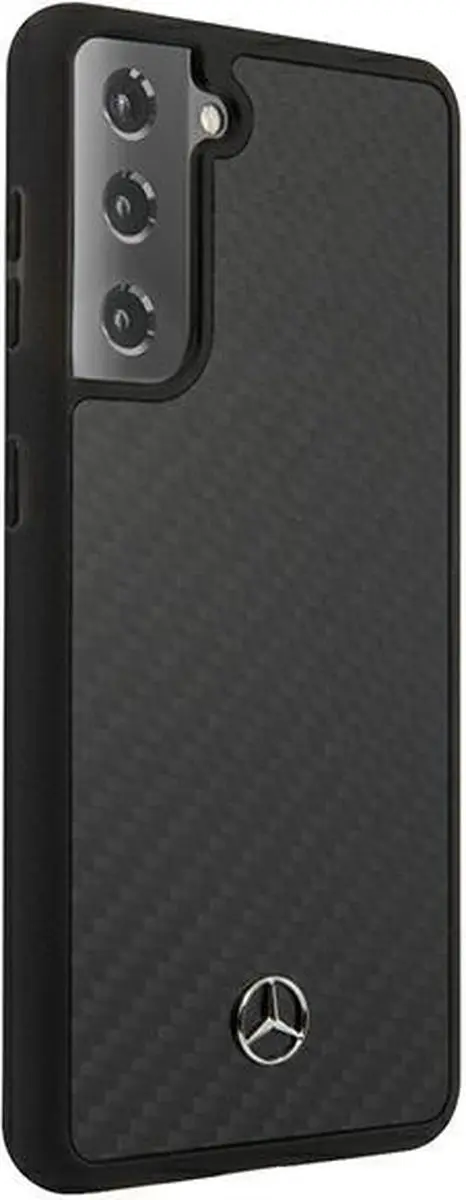 Mercedes-Benz Galaxy S21 Backcase - Effen Zwart - Carbon - afbeelding 3 van 6