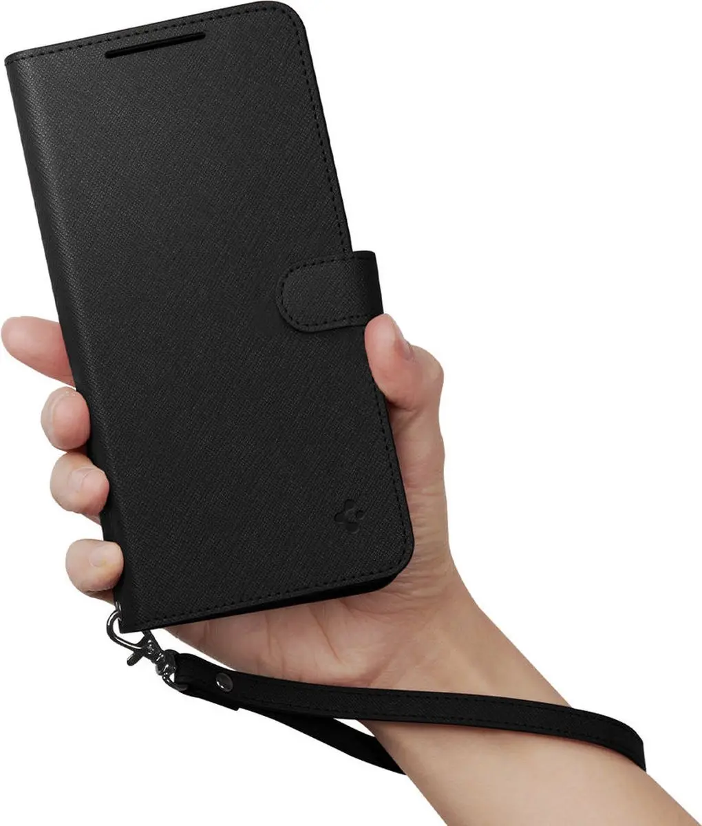 Spigen Wallet S Plus ACS05723 Portemonnee - Samsung Galaxy S23 - 6 Pasjes - Zwart - afbeelding 4 van 6