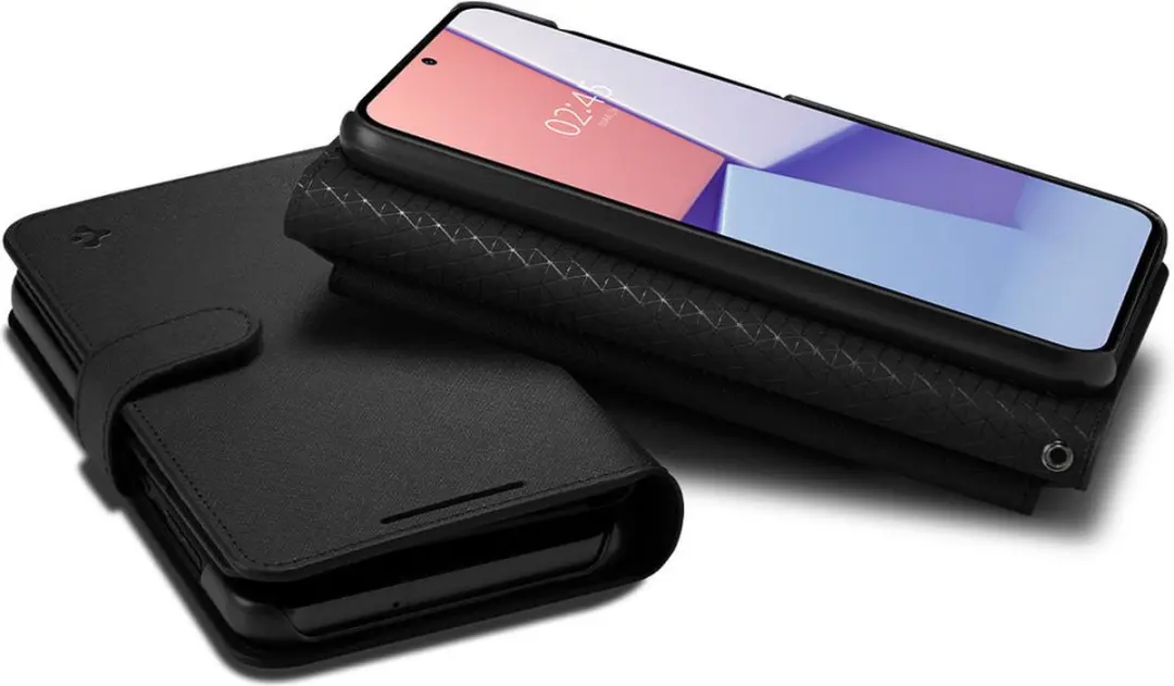 Spigen Wallet S Plus ACS05723 Portemonnee - Samsung Galaxy S23 - 6 Pasjes - Zwart - afbeelding 2 van 6