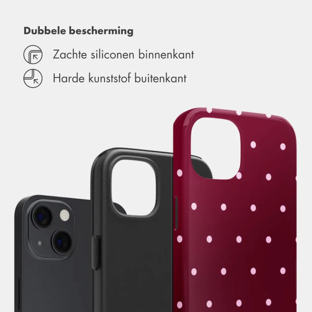 Selencia Hoesje iPhone 13 Pro - Backcover Donkerrood
