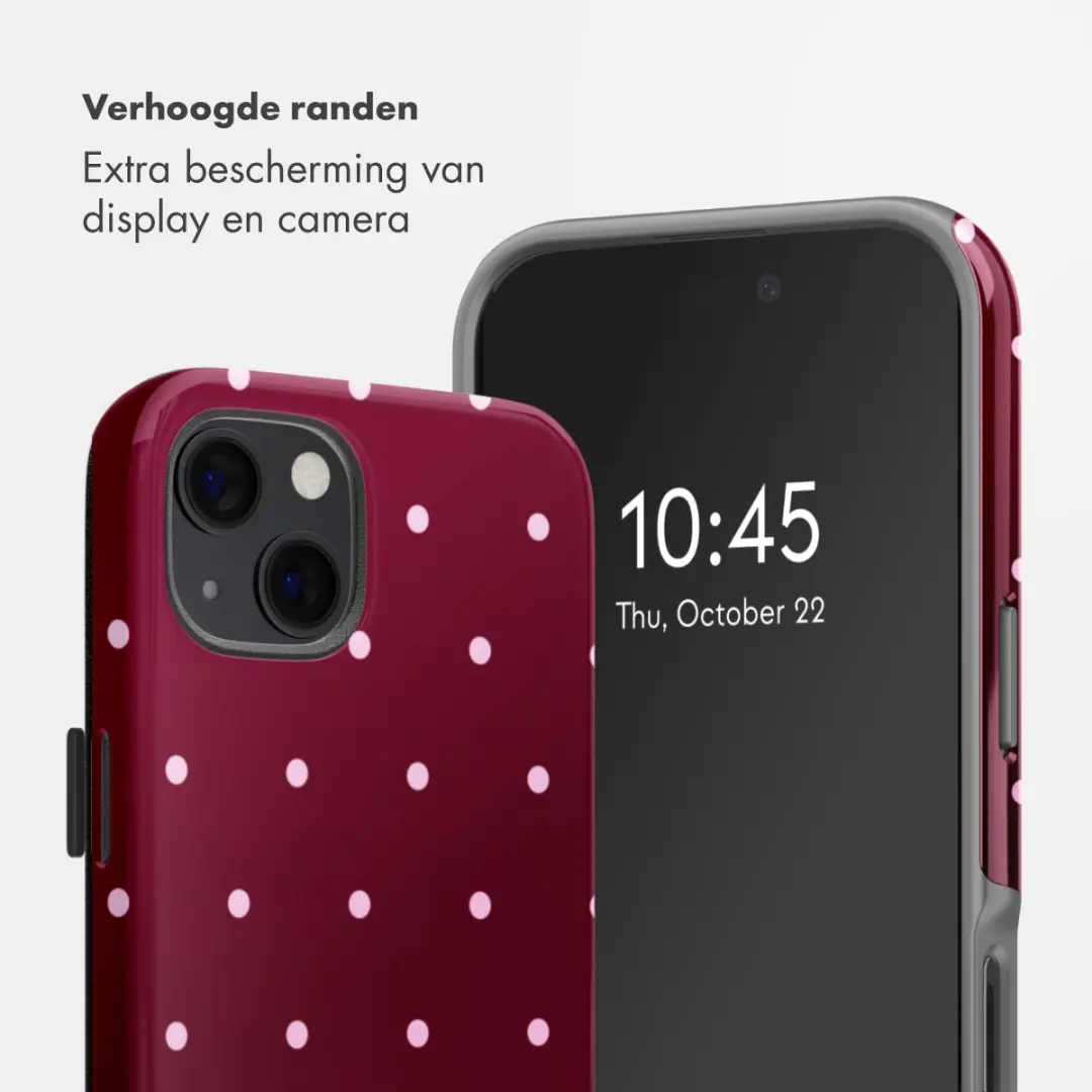 Selencia Hoesje iPhone 13 Pro - Backcover Donkerrood