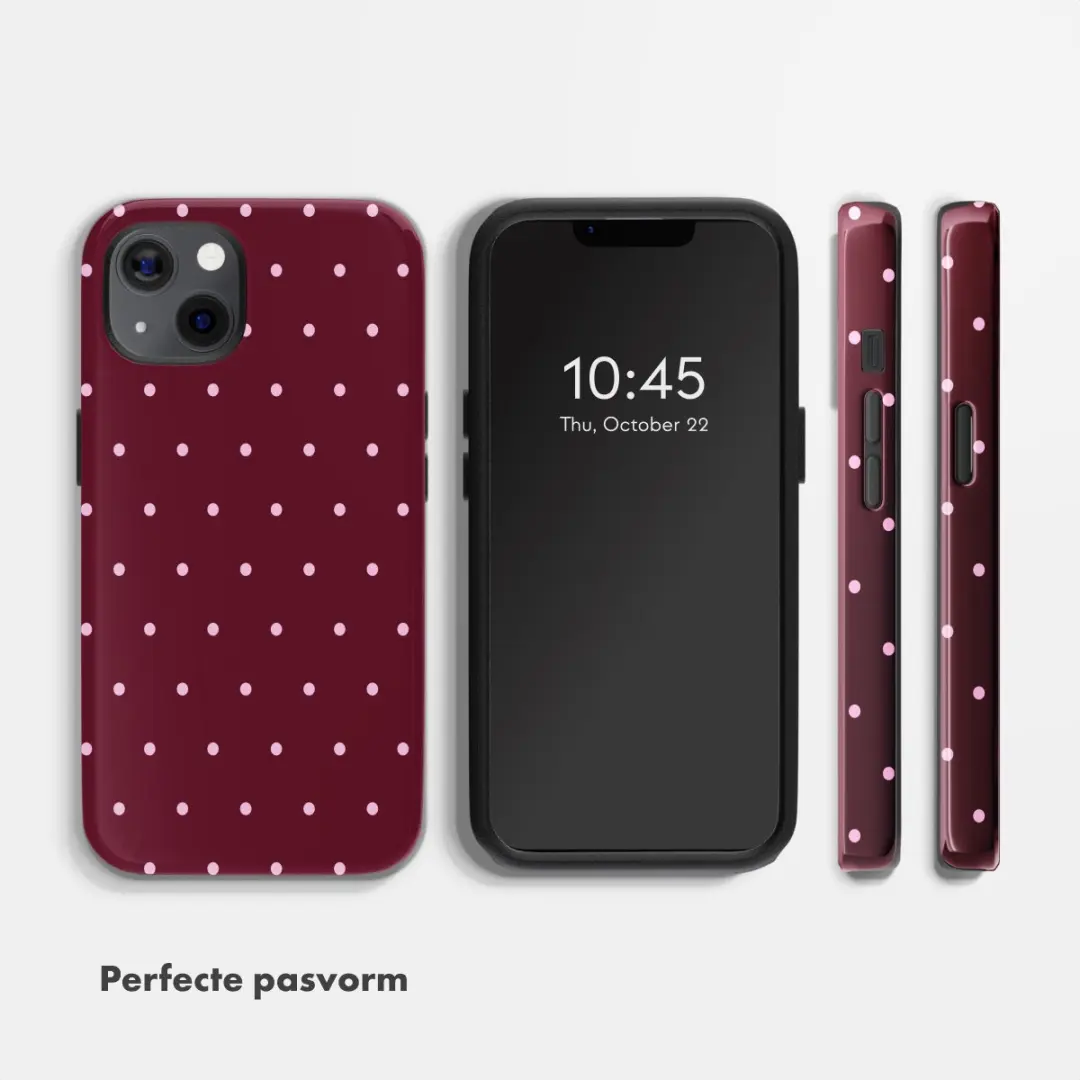 Selencia Hoesje iPhone 13 Pro - Backcover Donkerrood