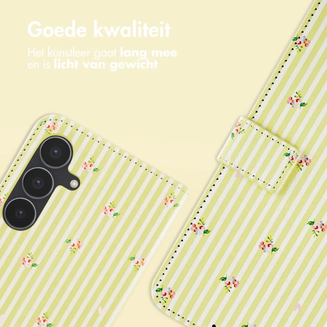 Imoshion Galaxy S25 FE Hoesje - Garden Stripes - 3 Pasjes
