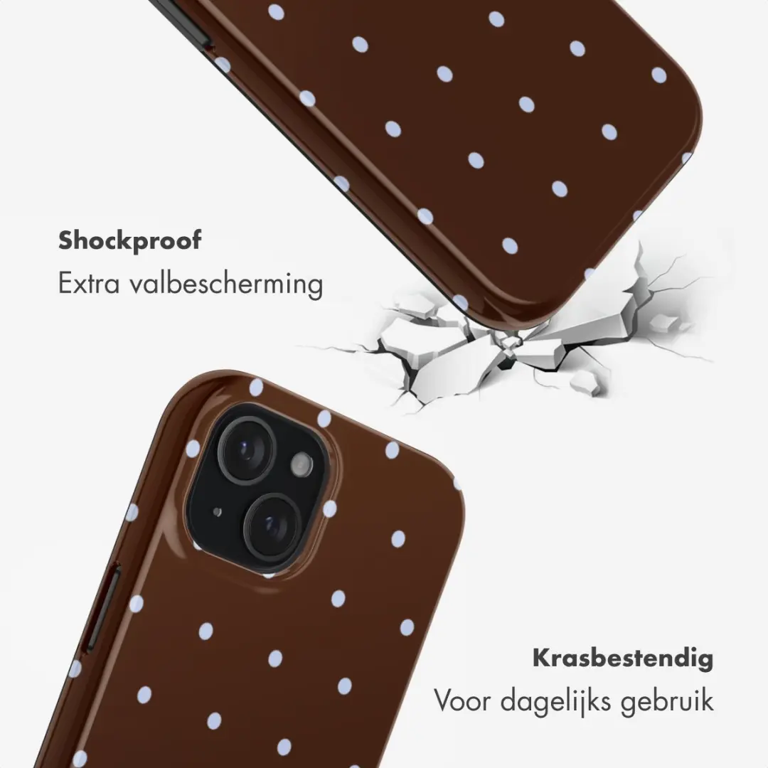 Selencia Hoesje iPhone 15 - MagSafe - Bruin