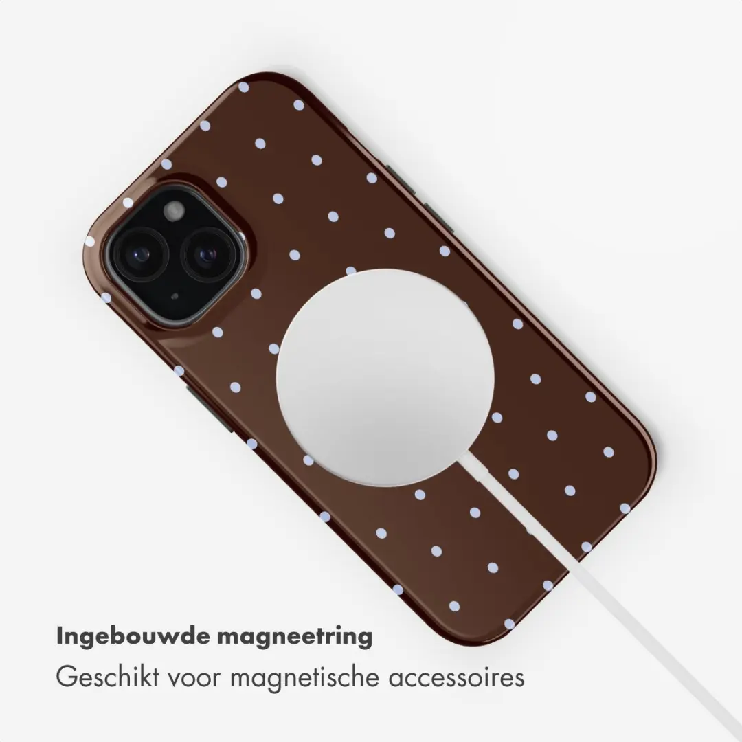 Selencia Hoesje iPhone 15 - MagSafe - Bruin - afbeelding 6 van 6