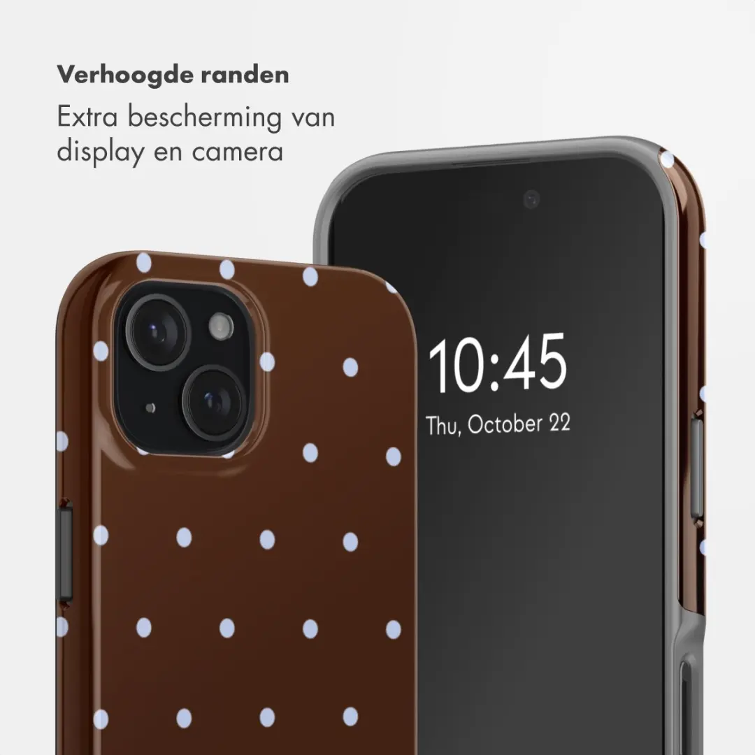 Selencia Hoesje iPhone 15 - MagSafe - Bruin