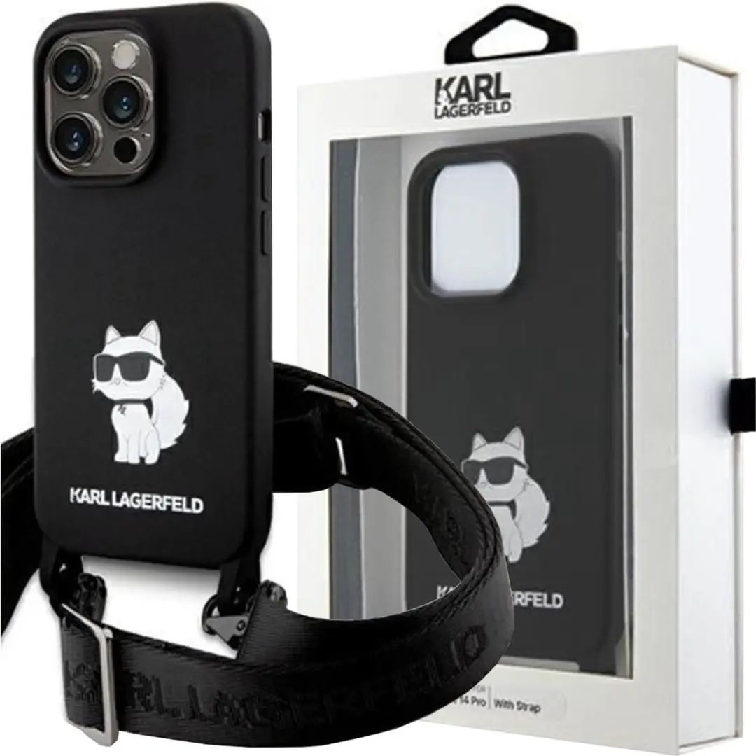 Karl Lagerfeld Choupette Siliconen Hoesje iPhone 15 Pro