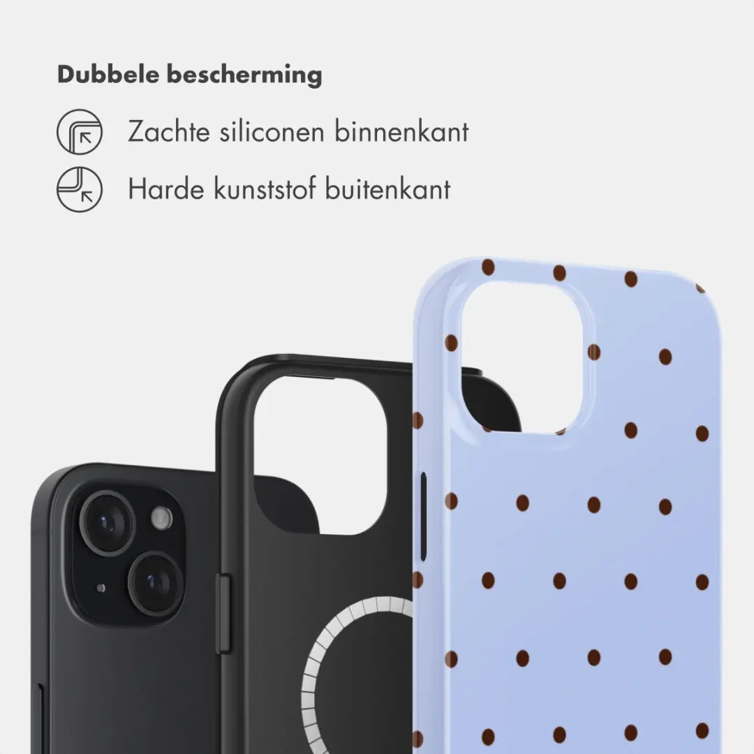 Selencia Hoesje iPhone 15 - Lichtblauw - MagSafe