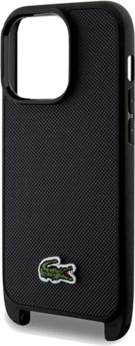Lacoste Iconic Hoesje iPhone 15 Pro Max - Zwart - MagSafe - afbeelding 2 van 4