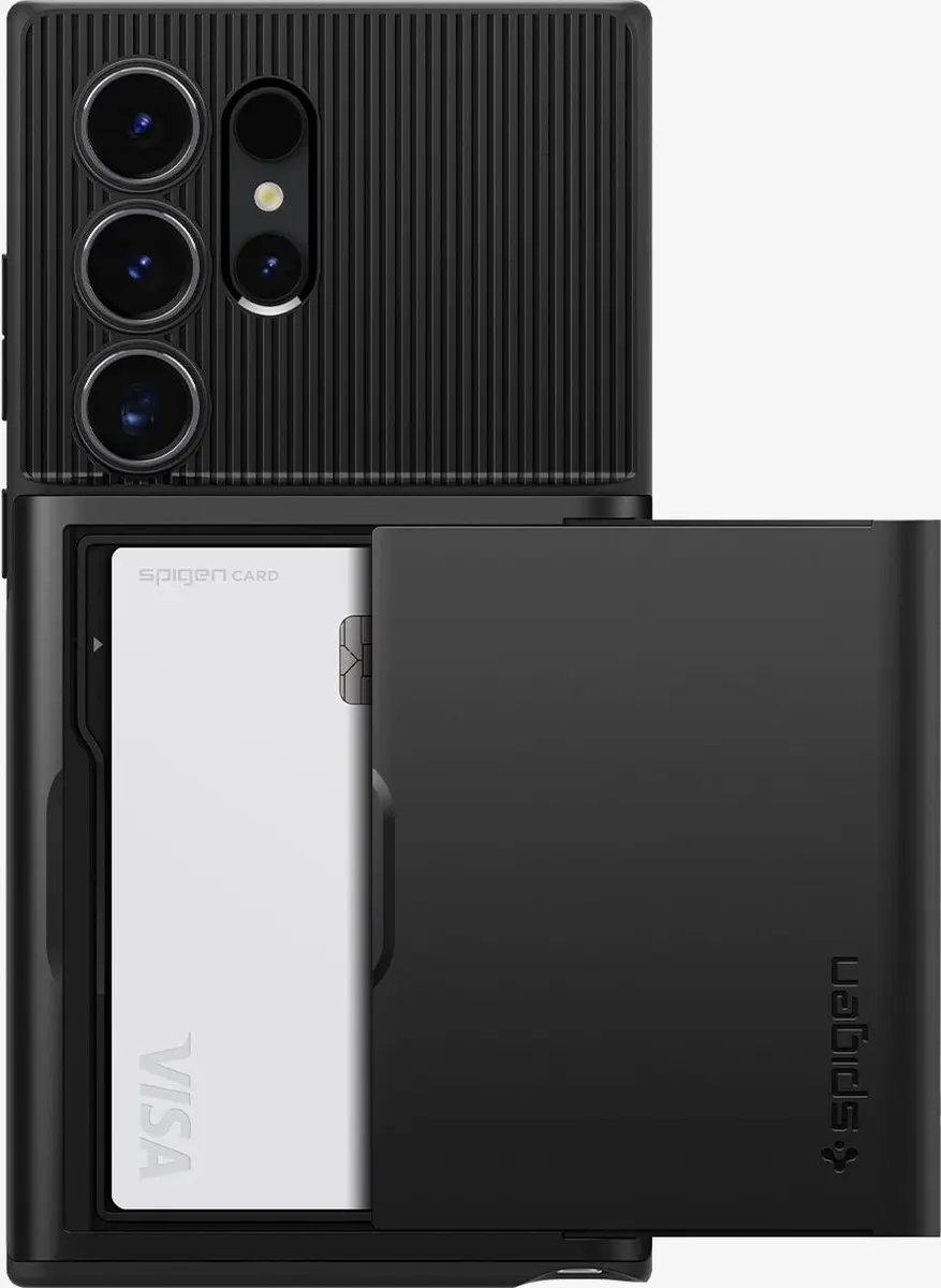 Spigen Slim Armor CS ACS07306 Hoesje Samsung Galaxy S24 Ultra - Zwart
