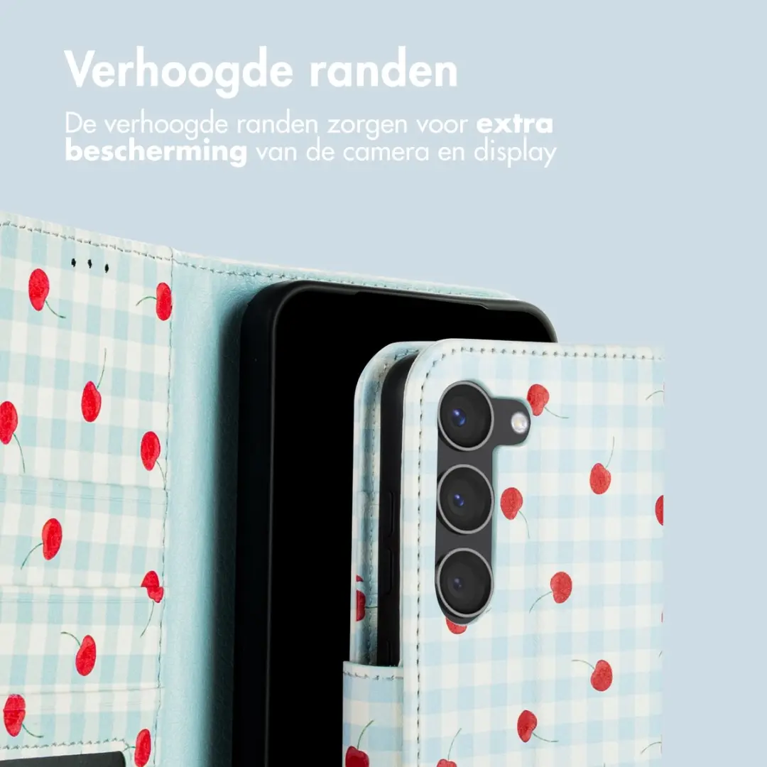 Imoshion Hoesje Samsung Galaxy S23 Cherry Check - 3 Pasjes