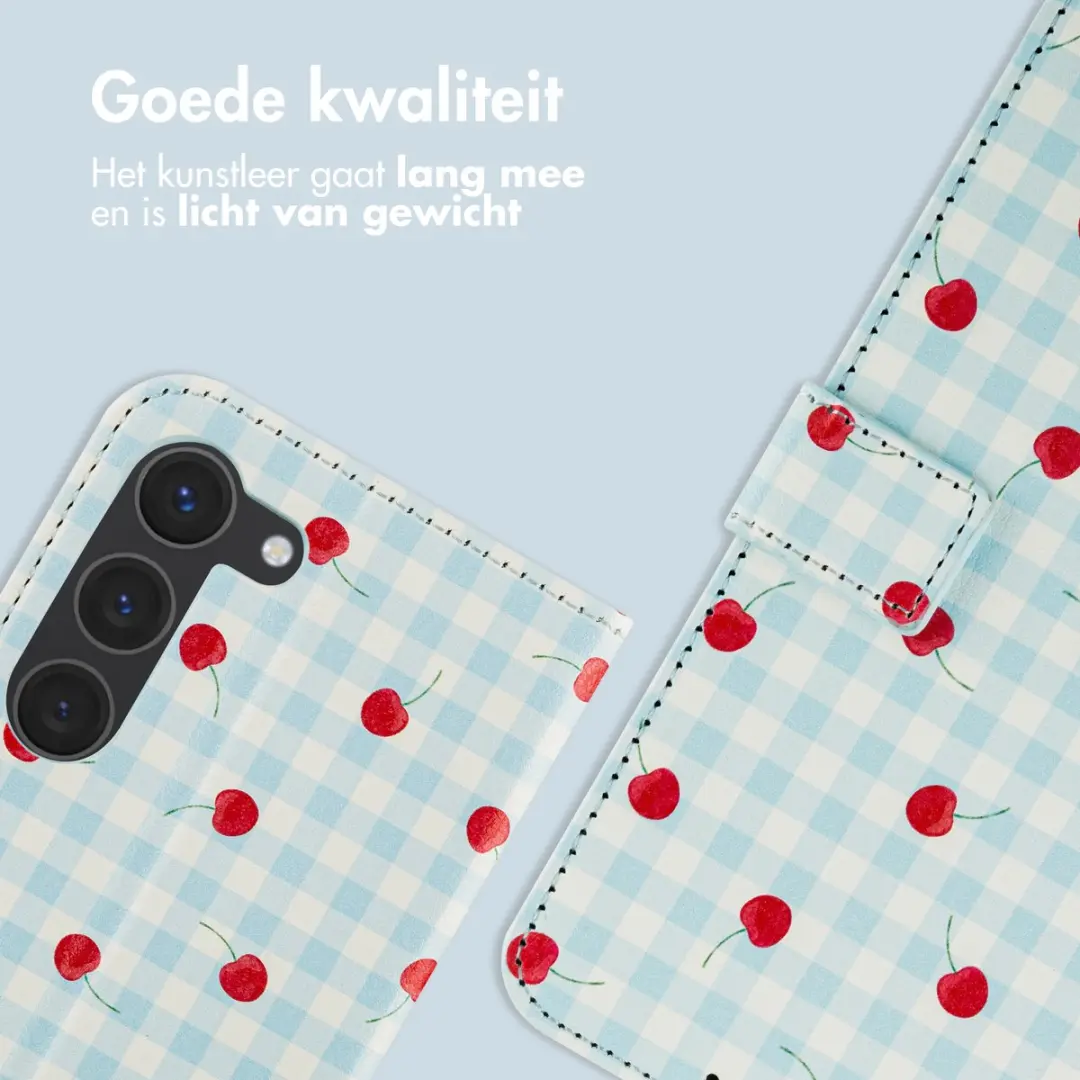 Imoshion Hoesje Samsung Galaxy S23 Cherry Check - 3 Pasjes