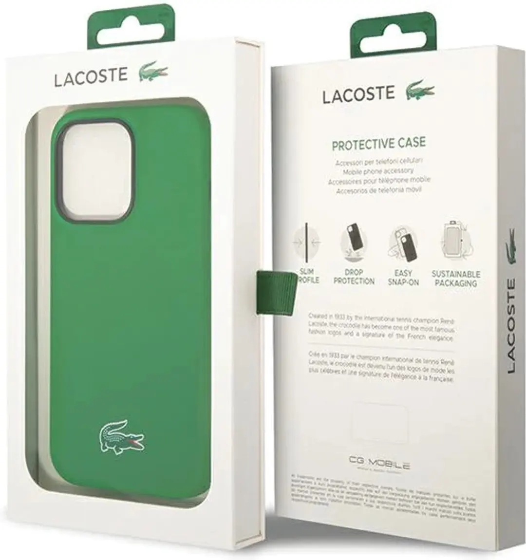 Lacoste iPhone 15 Pro Max Hoesje - Groen - MagSafe - afbeelding 3 van 4