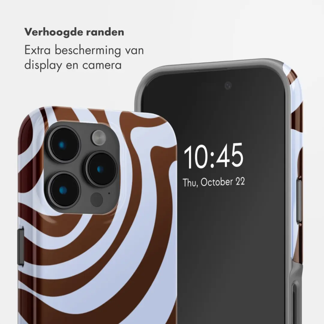 Selencia Hoesje iPhone 15 Pro Dream Swirl Chocolate - MagSafe