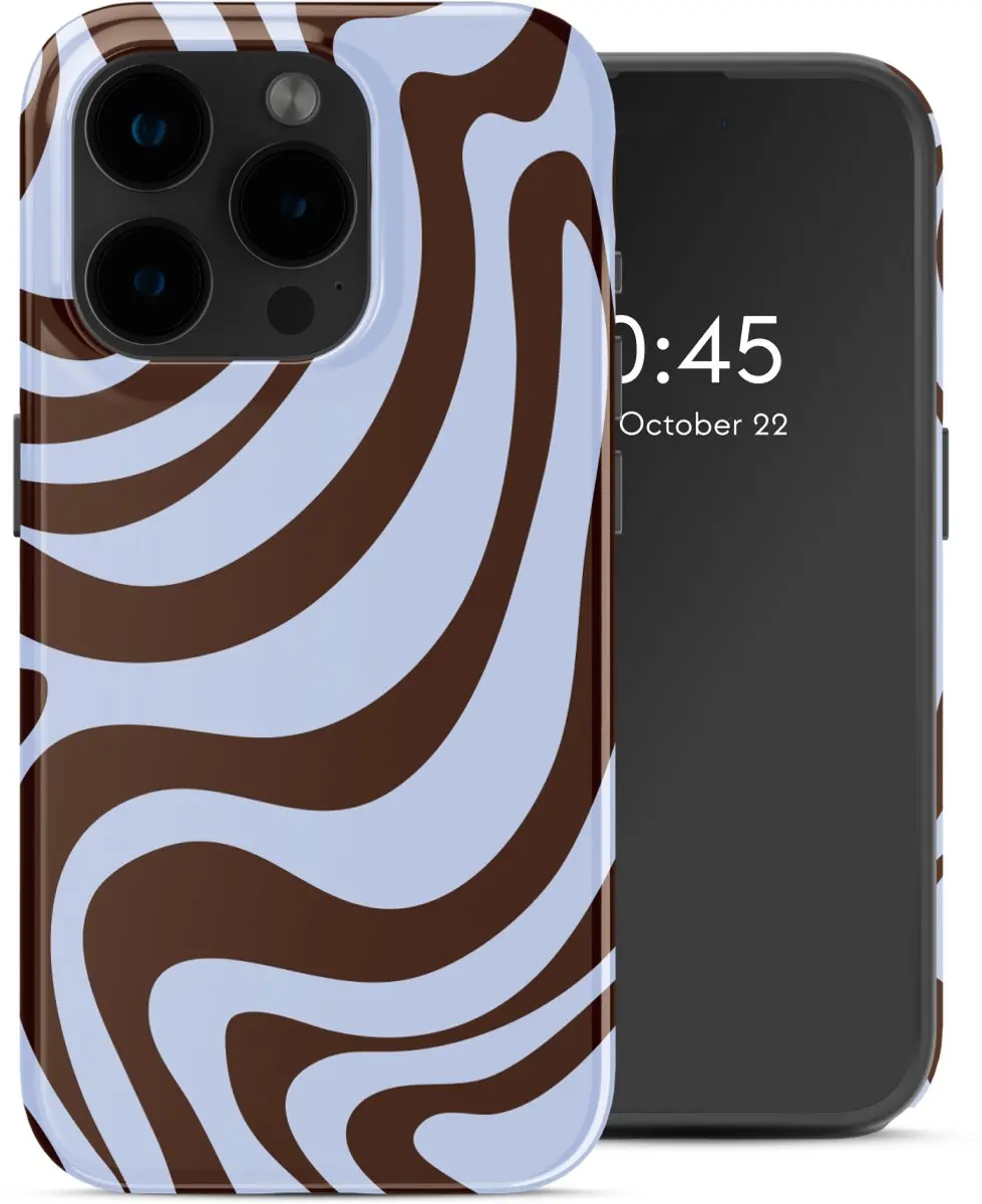 Selencia Hoesje iPhone 15 Pro Dream Swirl Chocolate - MagSafe
