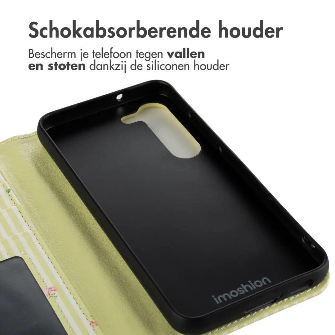 imoshiion Hoesje Samsung Galaxy S23 Garden Stripes - 3 Pasjes