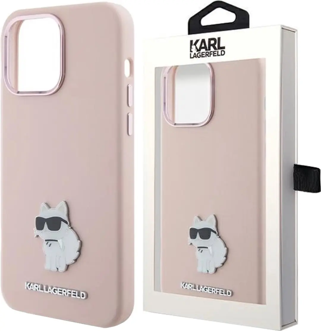 Karl Lagerfeld Choupette Siliconen Hoesje iPhone 15 Pro