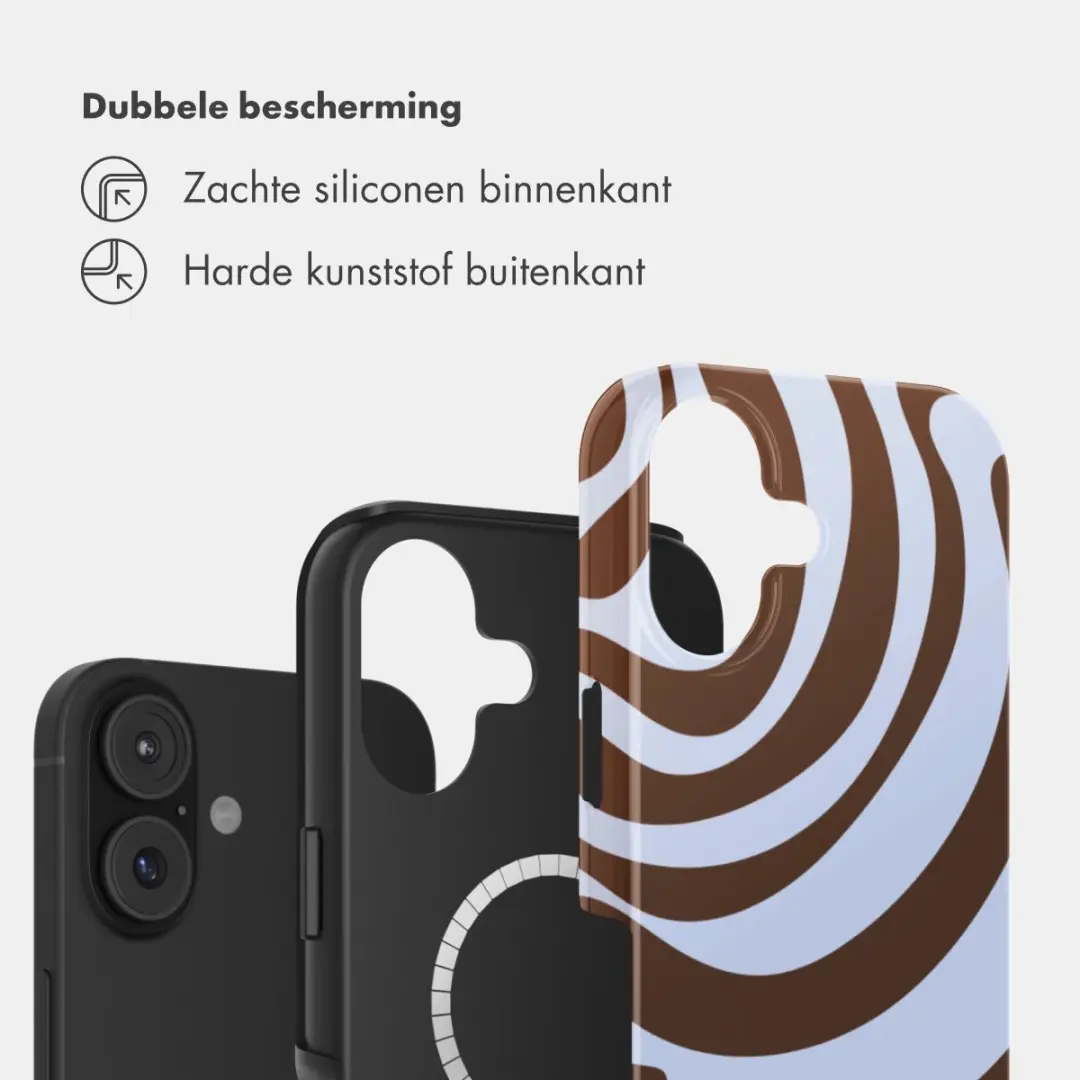 Selencia Hoesje iPhone 17 Dream Swirl Chocolate - MagSafe