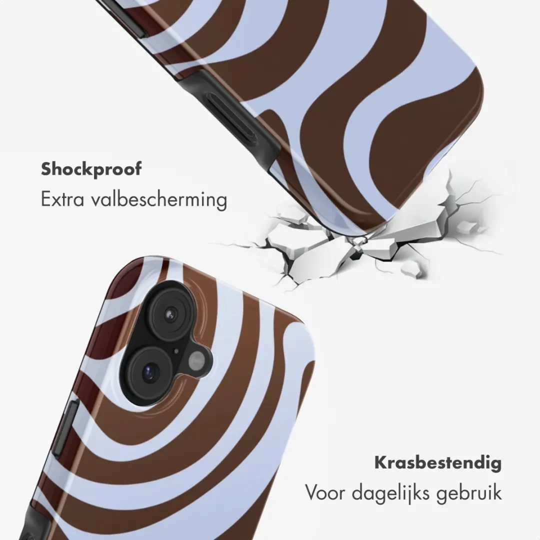 Selencia Hoesje iPhone 17 Dream Swirl Chocolate - MagSafe